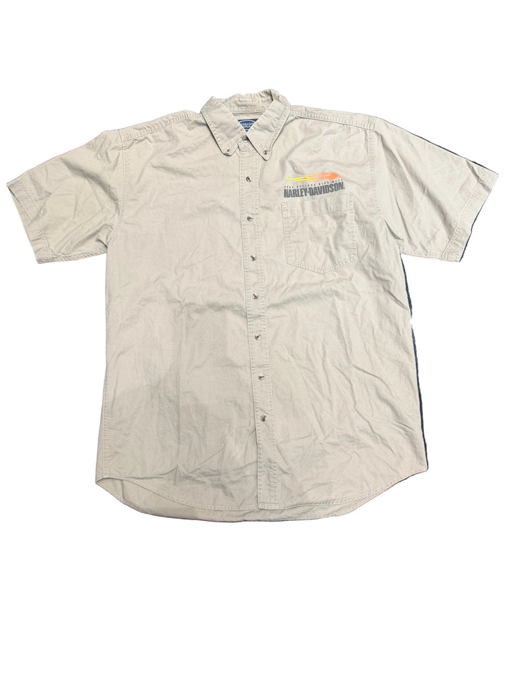 Harley Davidson Vintage Button Up