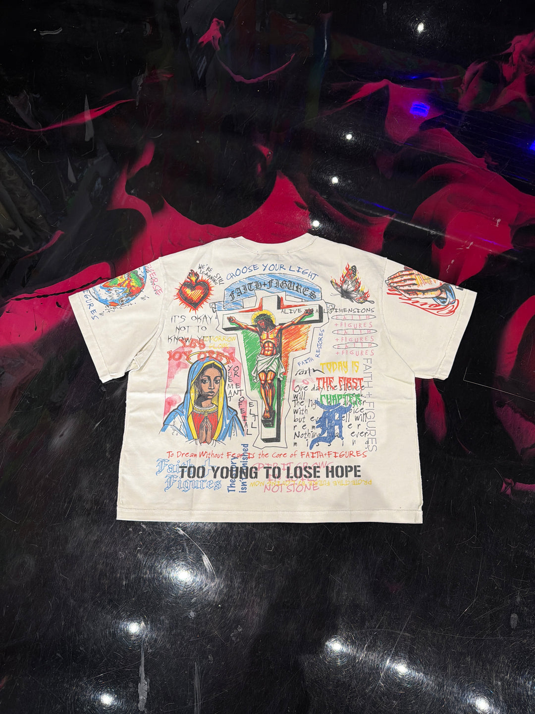 Faith + Figures Yearbook Tee ‘Cream’