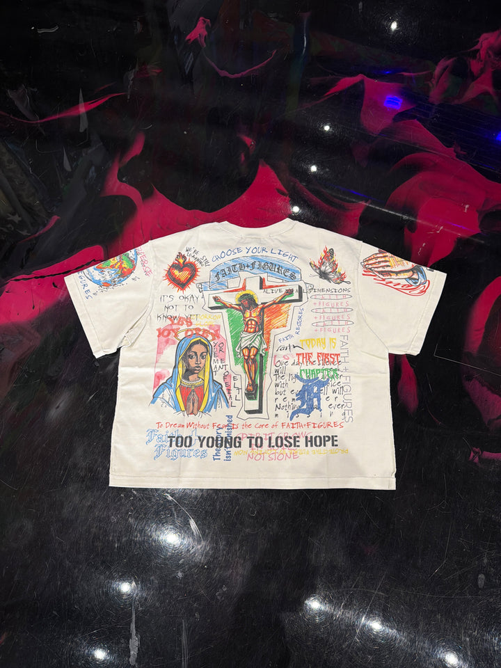 Faith + Figures Yearbook Tee ‘Cream’