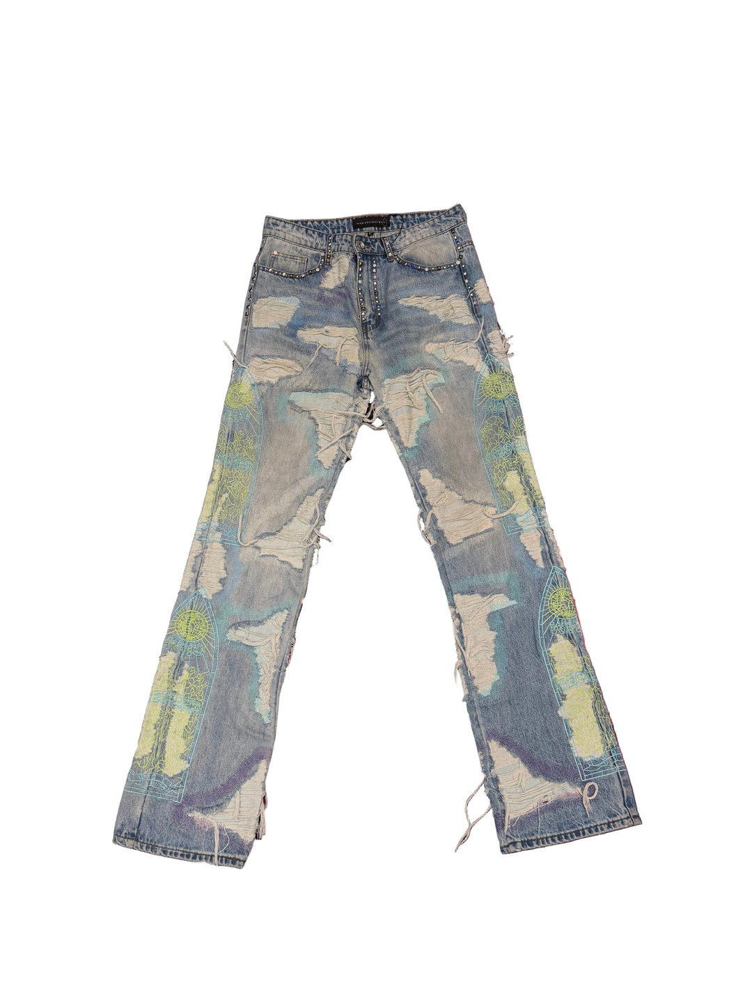 Who Decides War by EV Bravado Stud Distressed Jeans