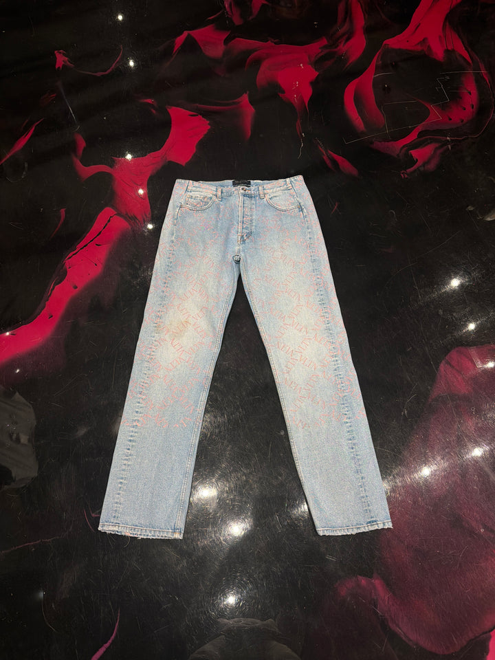 Valentino Logo Denim Pants
