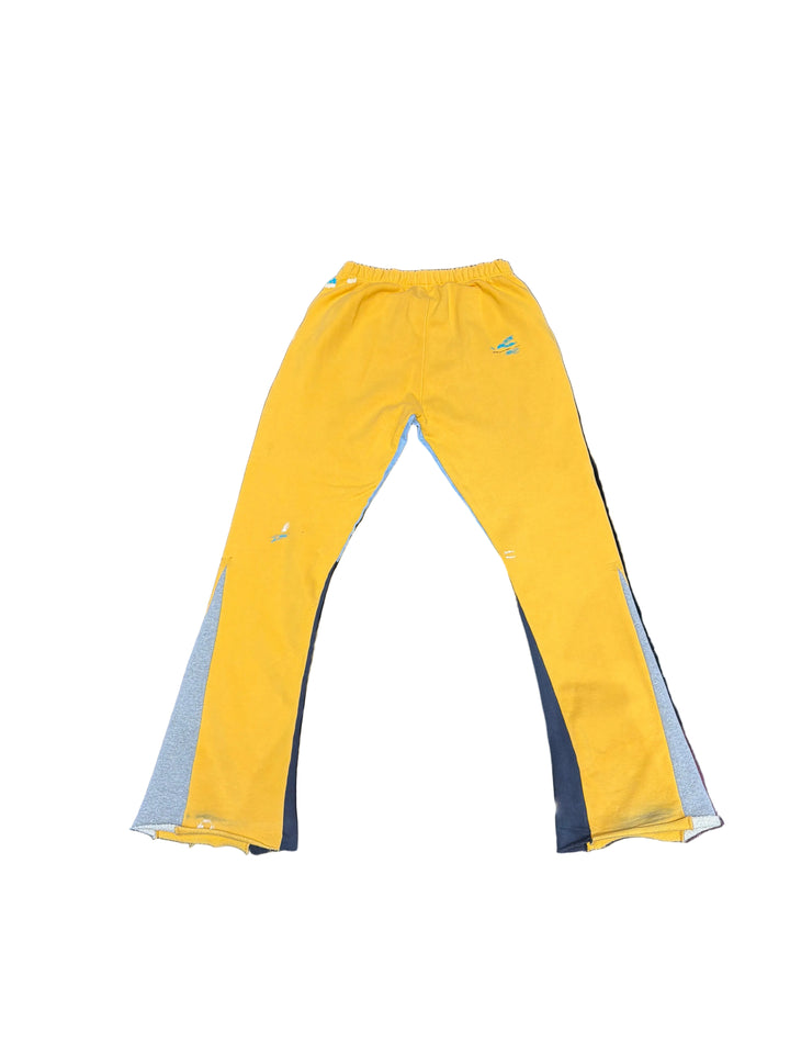 Gallery Dept Painted Flared Sweatpants ‘Yellow’ Pre-Owned