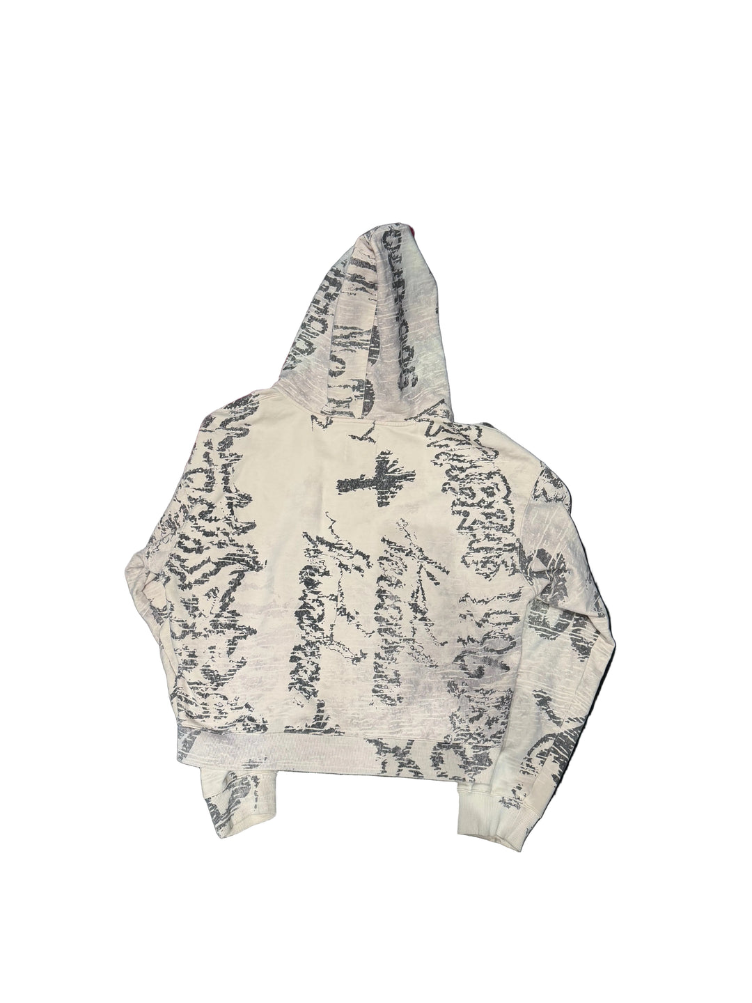 Vertebrae Zip Up Hoodie ‘Cream’  ￼