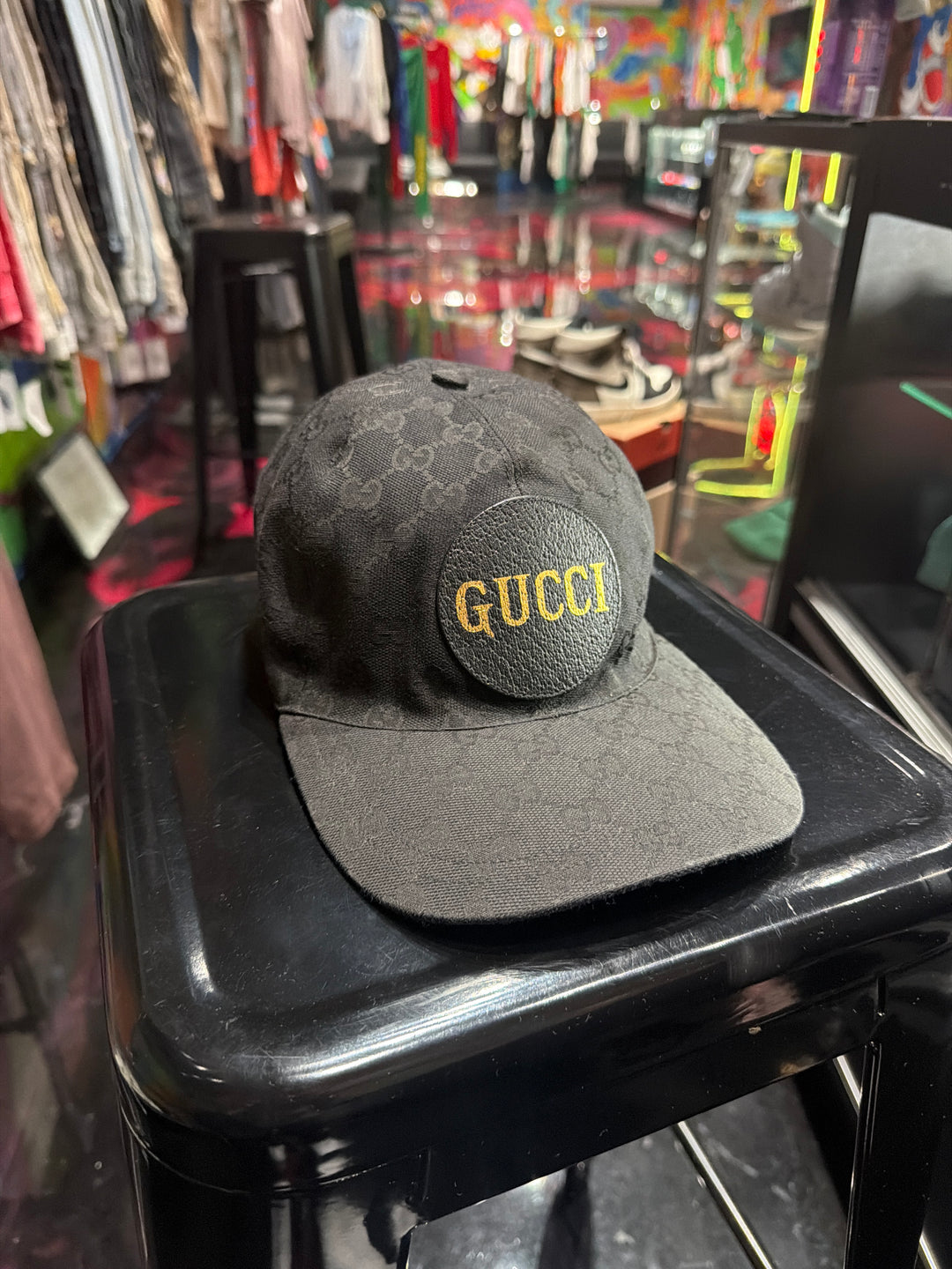 Gucci GG Canvas Baseball Hat ‘Black’ Pre-Owned