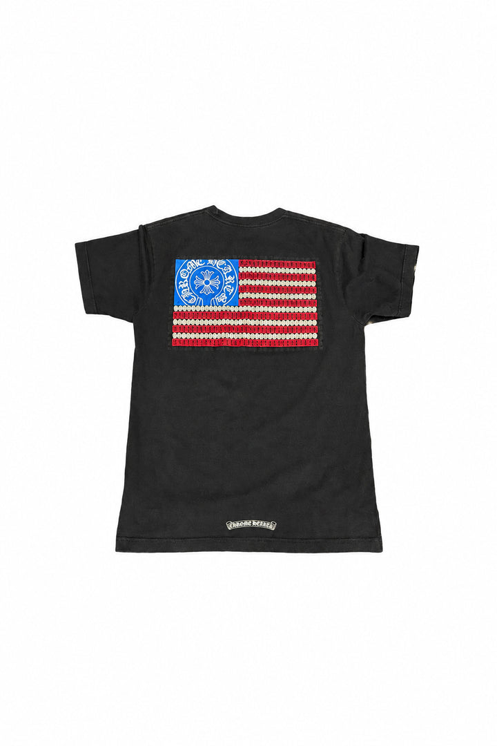 Chrome Hearts Pocket Logo USA Flag Tee Pre Owned