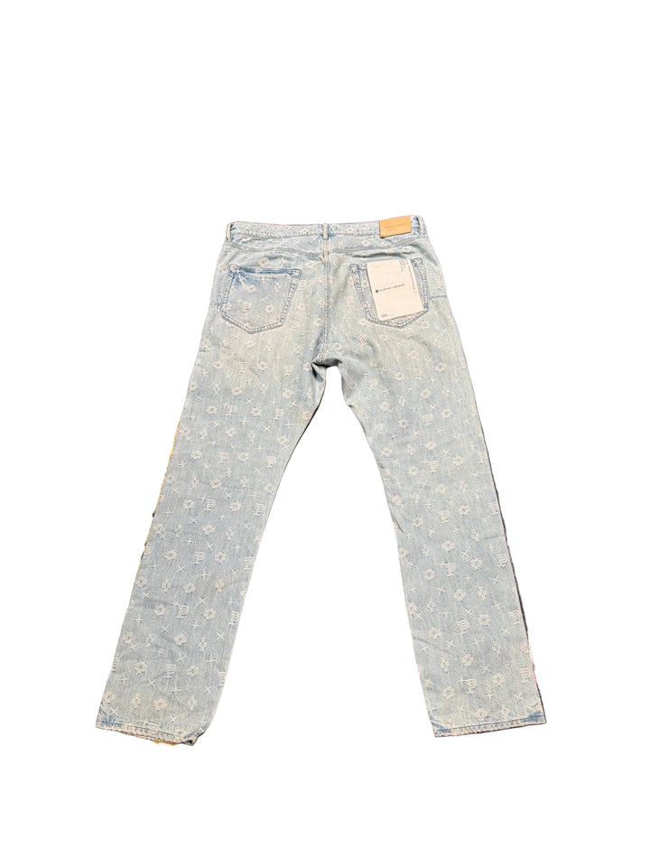 Purple Brand Monogram Denim Jeans Pre-Owned