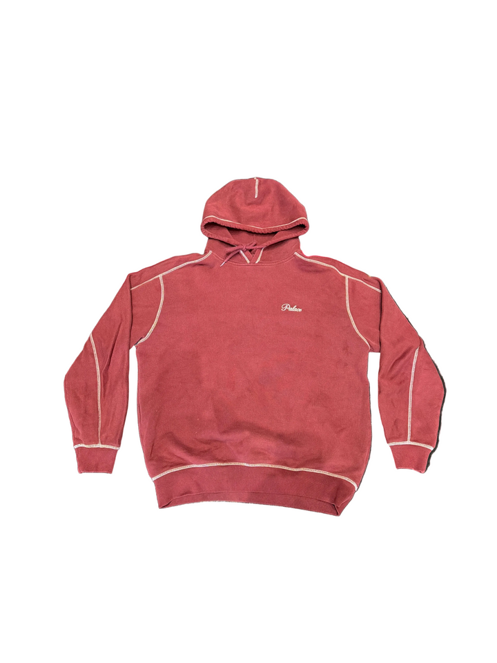 Palace Burgundy Hoodie Pre Owned