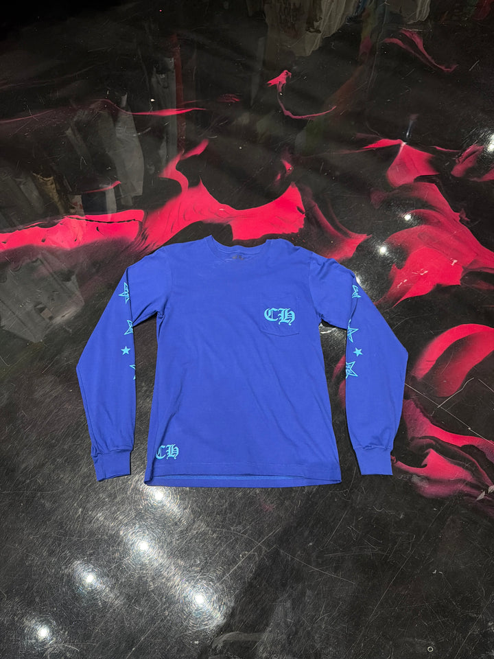 Chrome Hearts Star Long Sleeve Shirt Blue