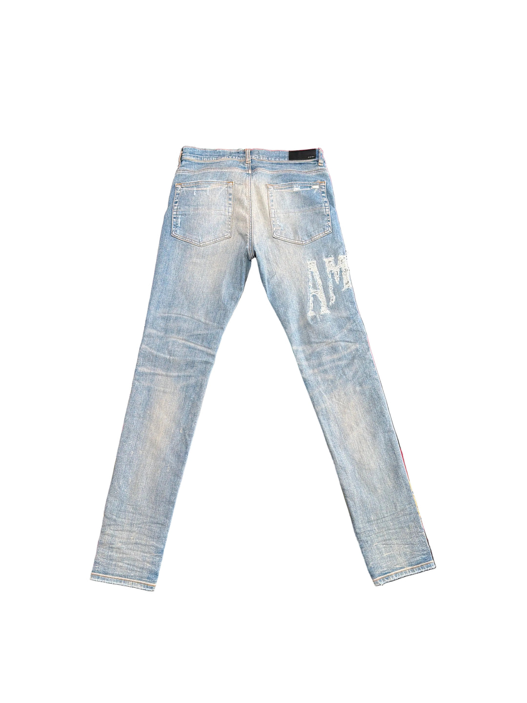 Amiri Logo Denim Patch Jeans Pre-Owned