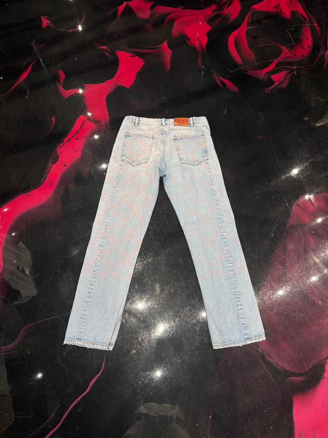 Valentino Logo Denim Pants