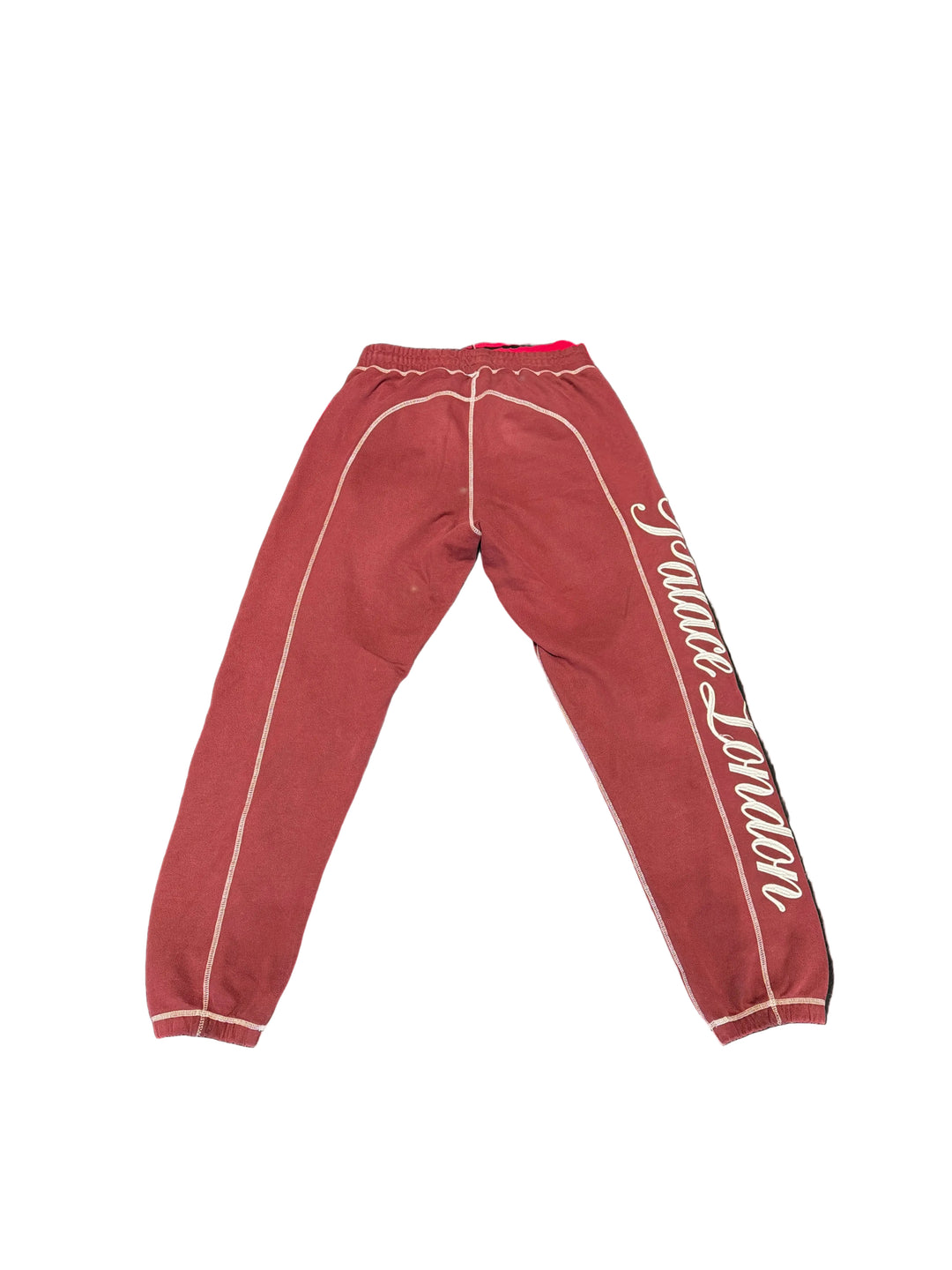 Palace Burgundy Joggers Pre Owned