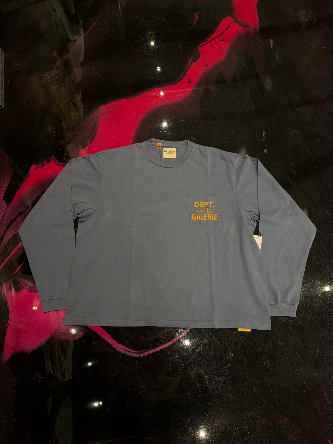 Gallery Dept French Logo Pocket Long Sleeve Tee