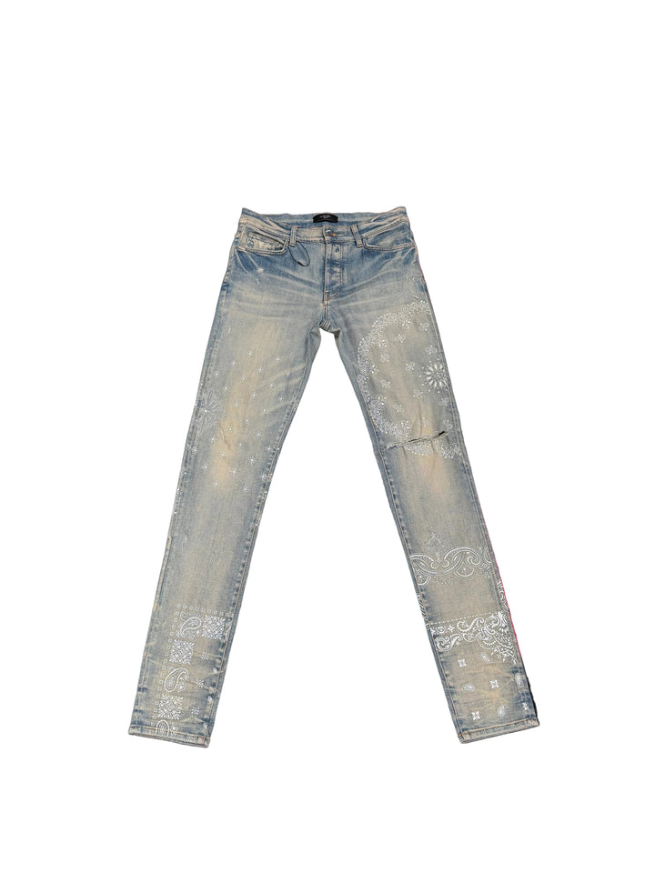 Amiri Bandana Print Jeans
