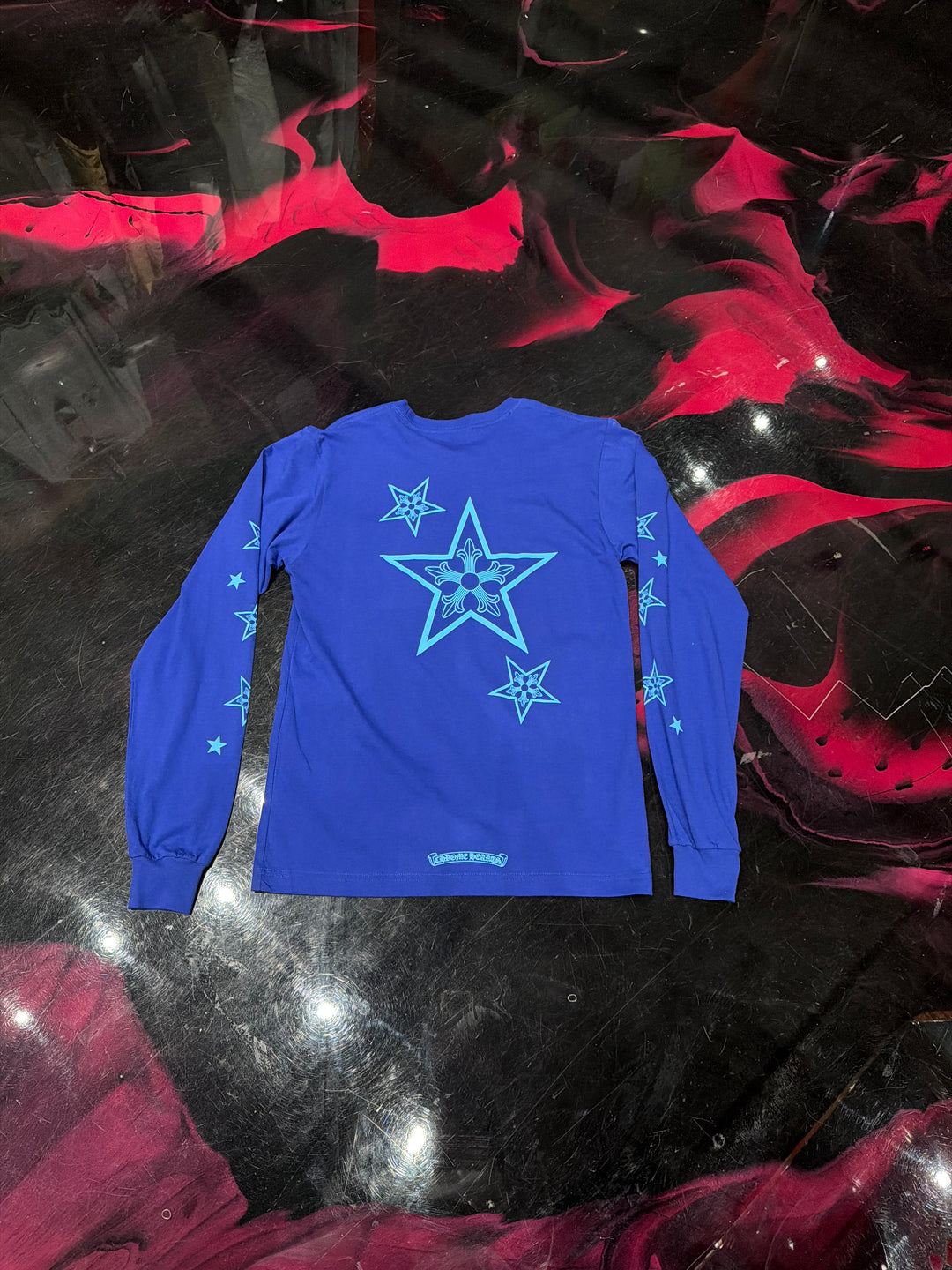 Chrome Hearts Star Long Sleeve Shirt Blue