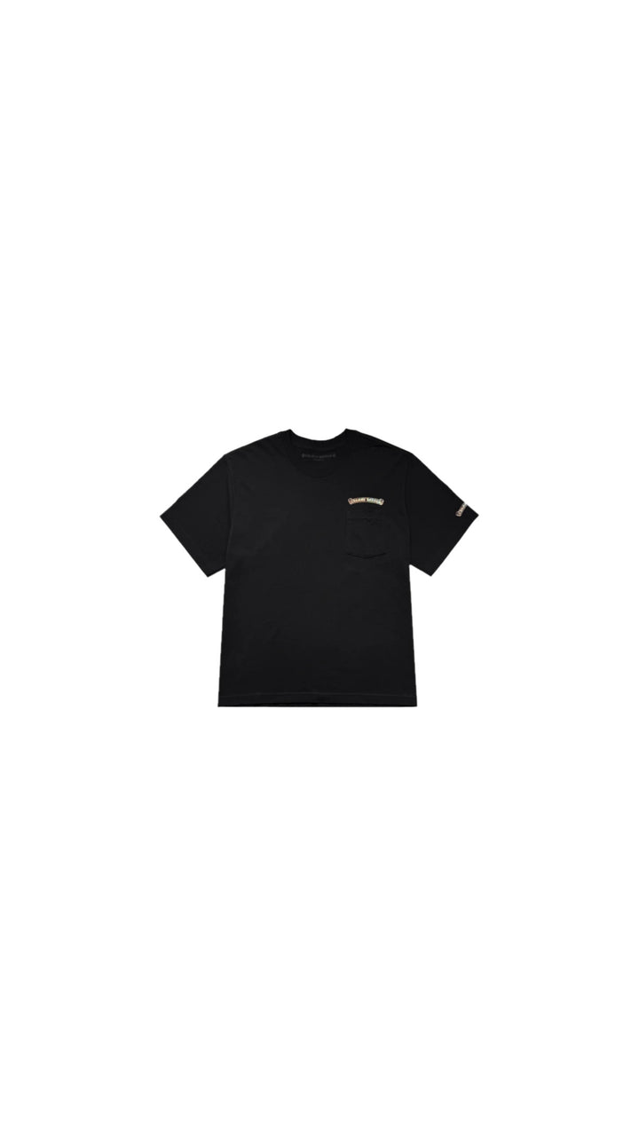 Chrome Hearts Silver Glitter Scroll Short Sleeve