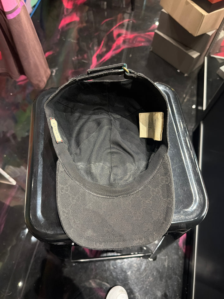 Gucci GG Canvas Baseball Hat ‘Black’ Pre-Owned