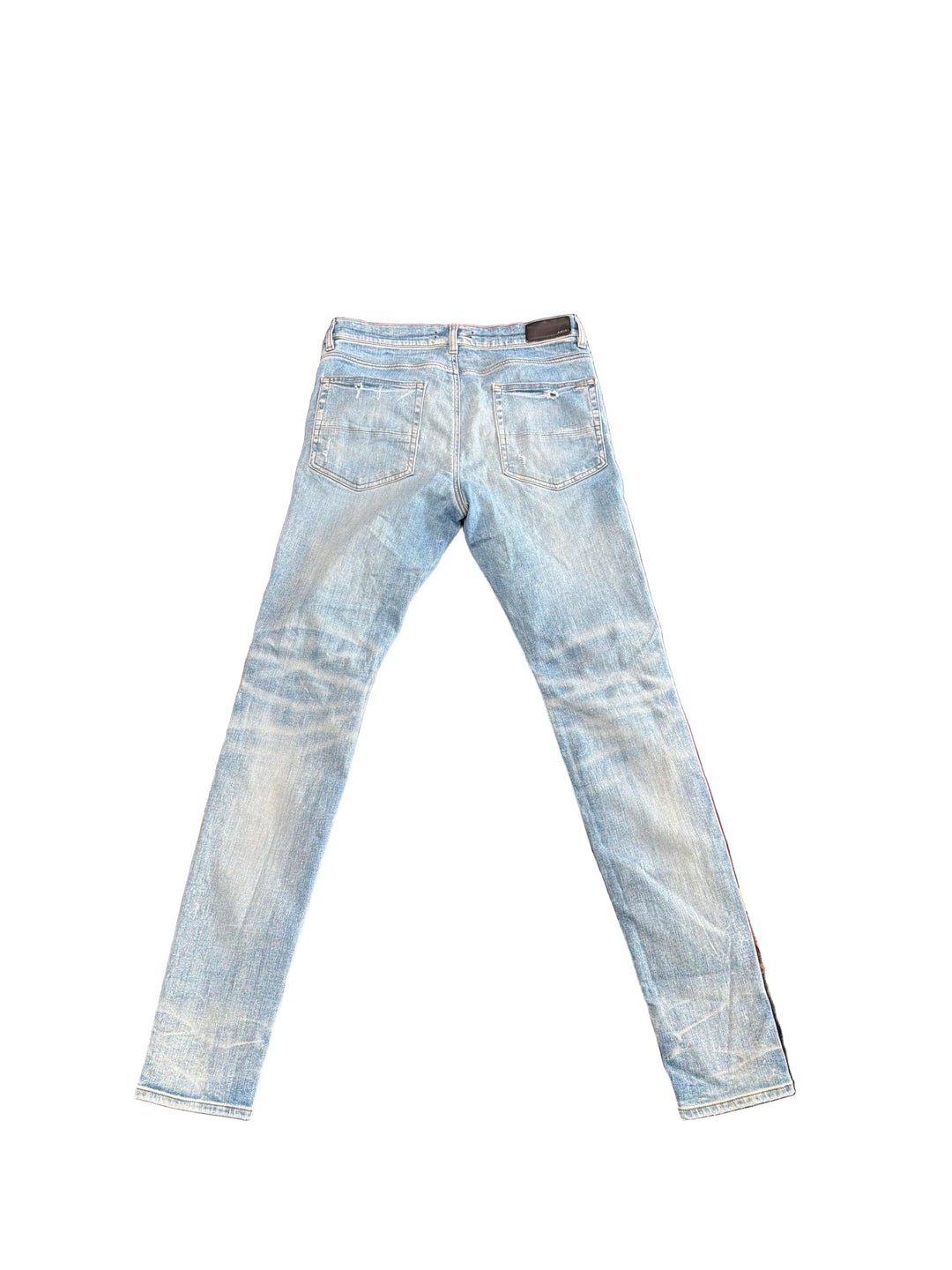 Amiri Logo Denim On Denim Jeans Pre-Owned