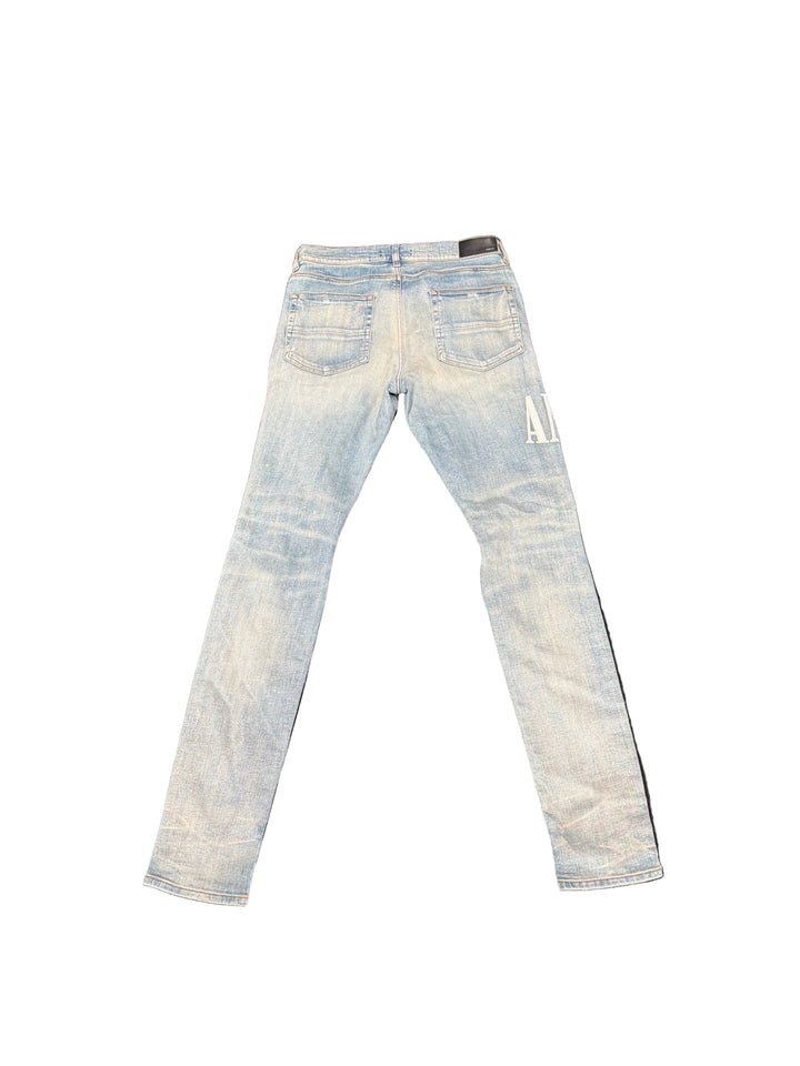 Amiri Logo Denim Wash Jeans Pre-Owned
