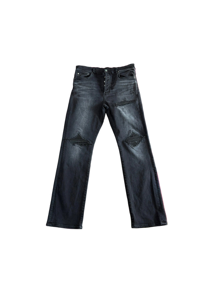 Amiri MX1 Black Patch Jeans