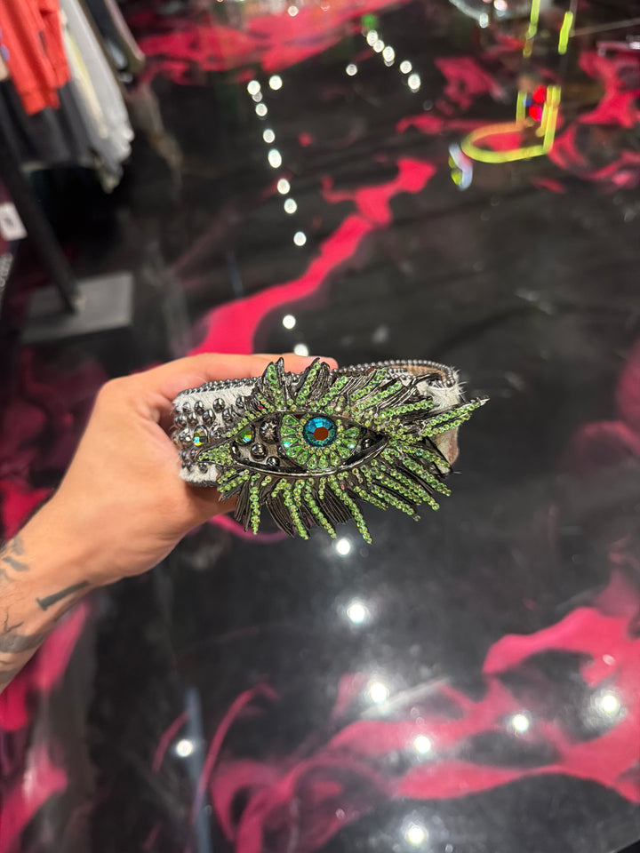 B.B Simon Evil Eye Belt ‘Green’ Pre-Owned