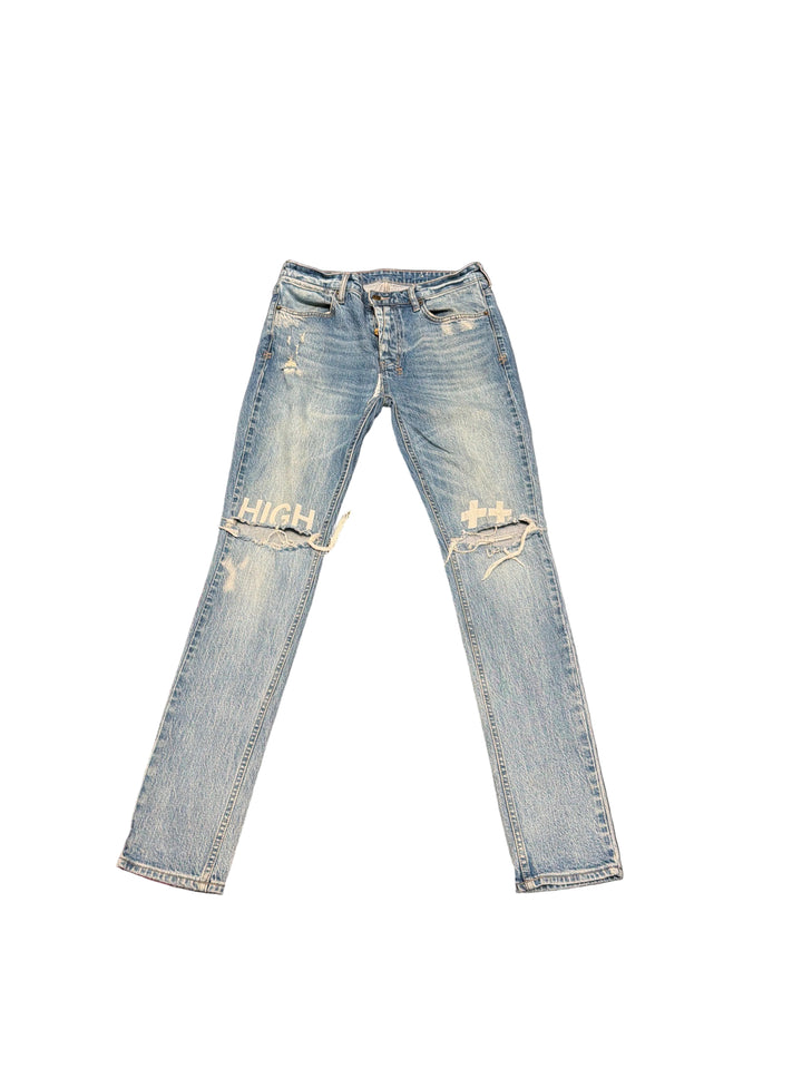 Ksubi Distressed Logo Denim Jeans Pre-Owned