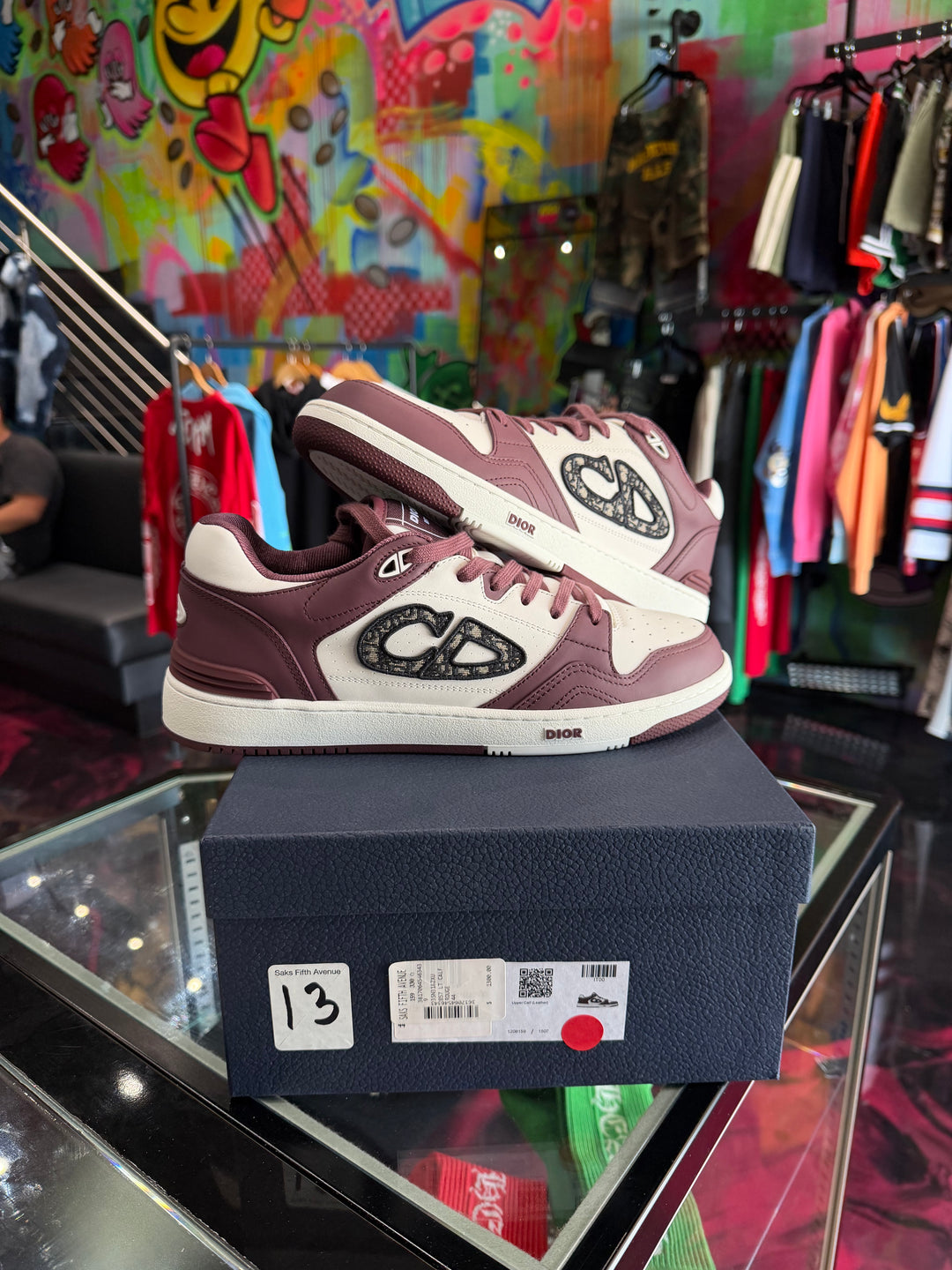 Dior B57 Low ‘Dior Oblique’ Burgandy