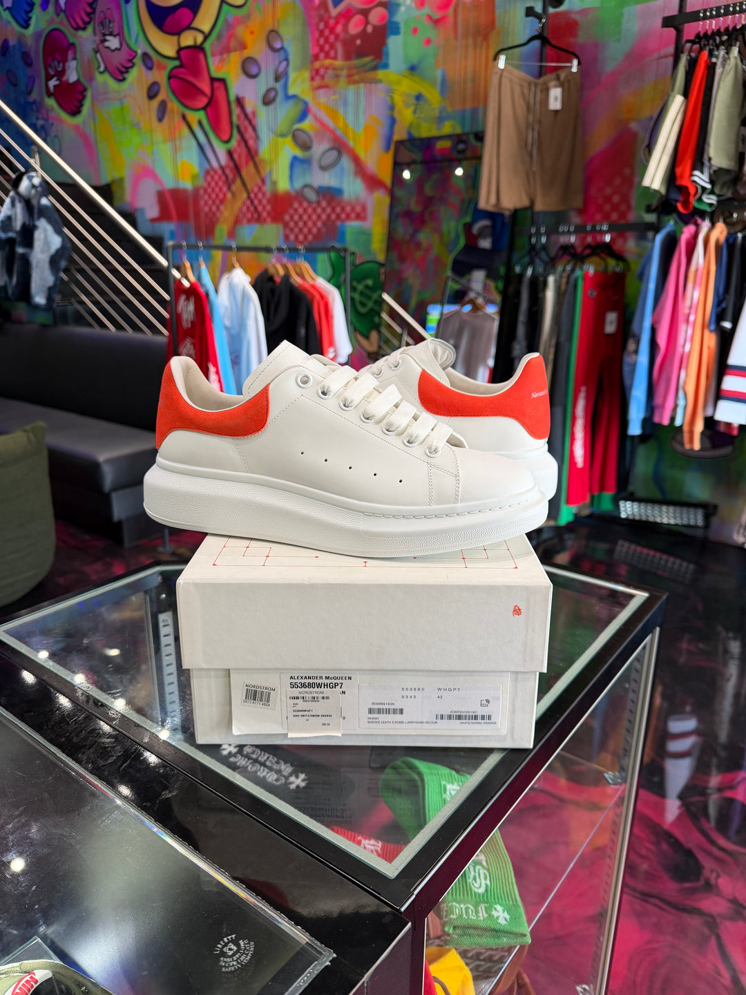 Alexander McQueen Sneakers Warm Orange White