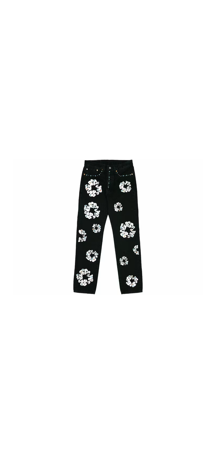 Denim Tears Levis Rhinestone Wreath Jeans