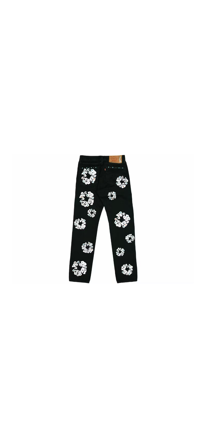 Denim Tears Levis Rhinestone Wreath Jeans
