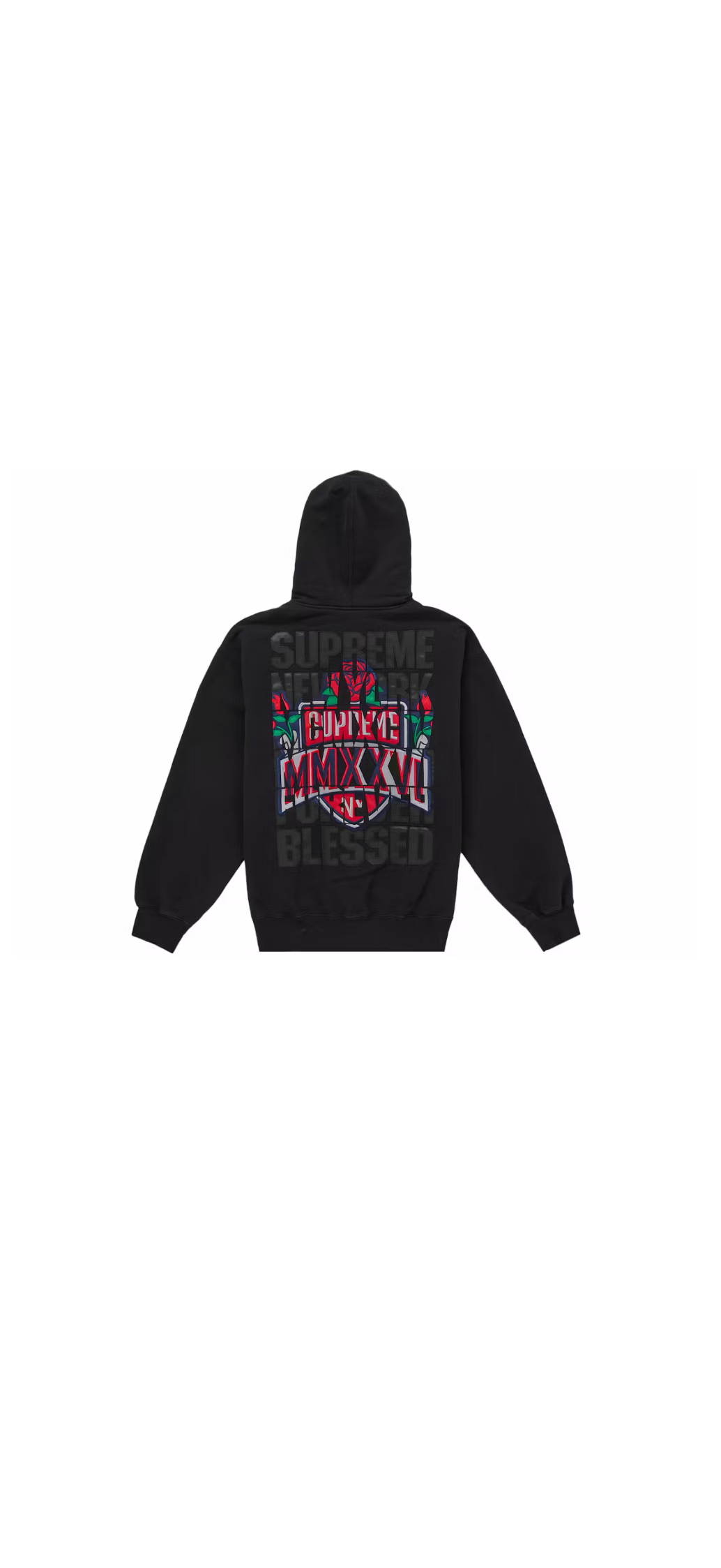 Supreme Blessed Appliqué Zip Up Hooded Sweatshirt ‘Black’