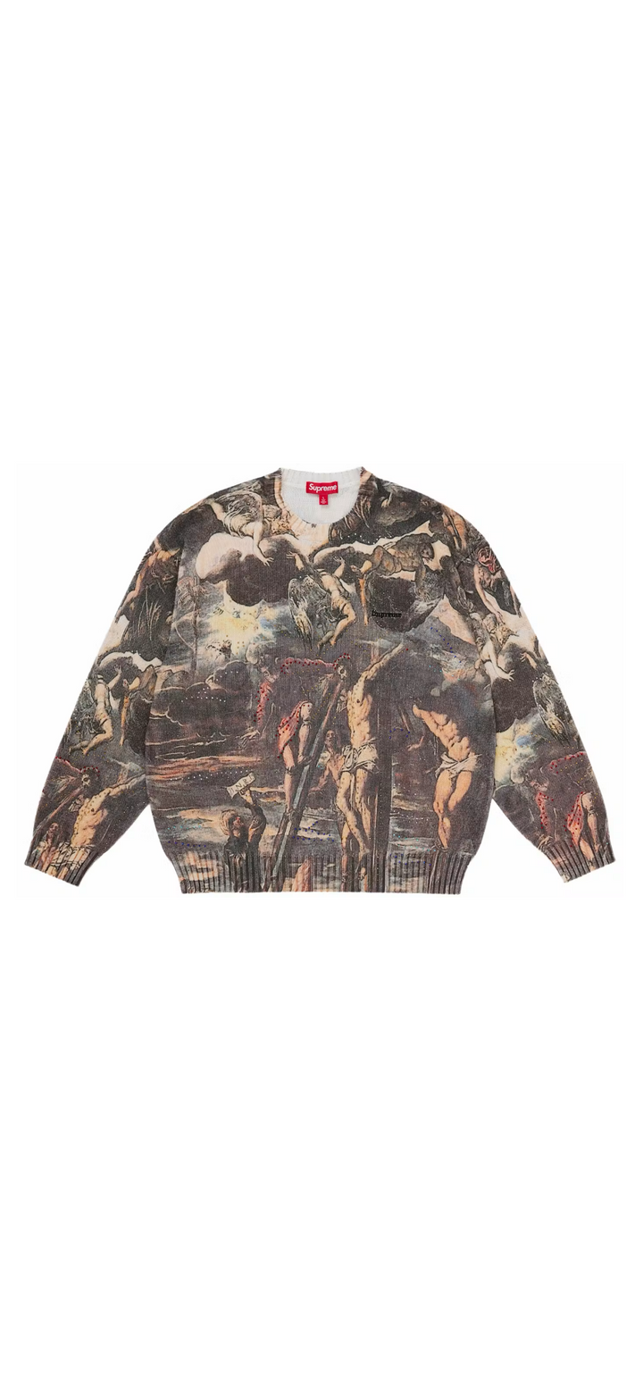 Supreme Crucifixion Sweater ‘White’