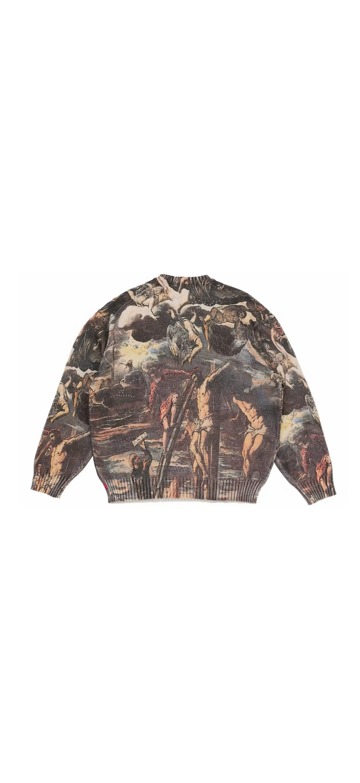 Supreme Crucifixion Sweater ‘White’
