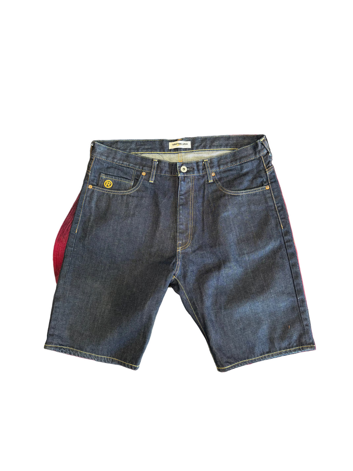 Pre-Owned Bape Embroidered Denim Shorts