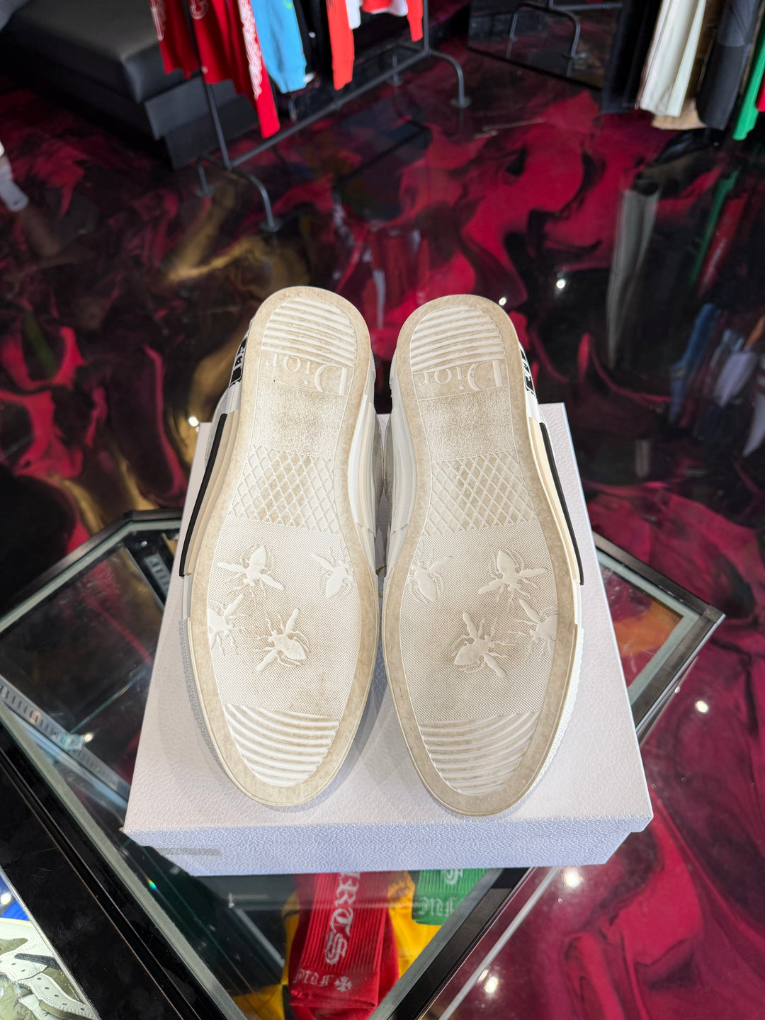 Dior B23 Skater Low Top Cream Oblique Pre-Owned