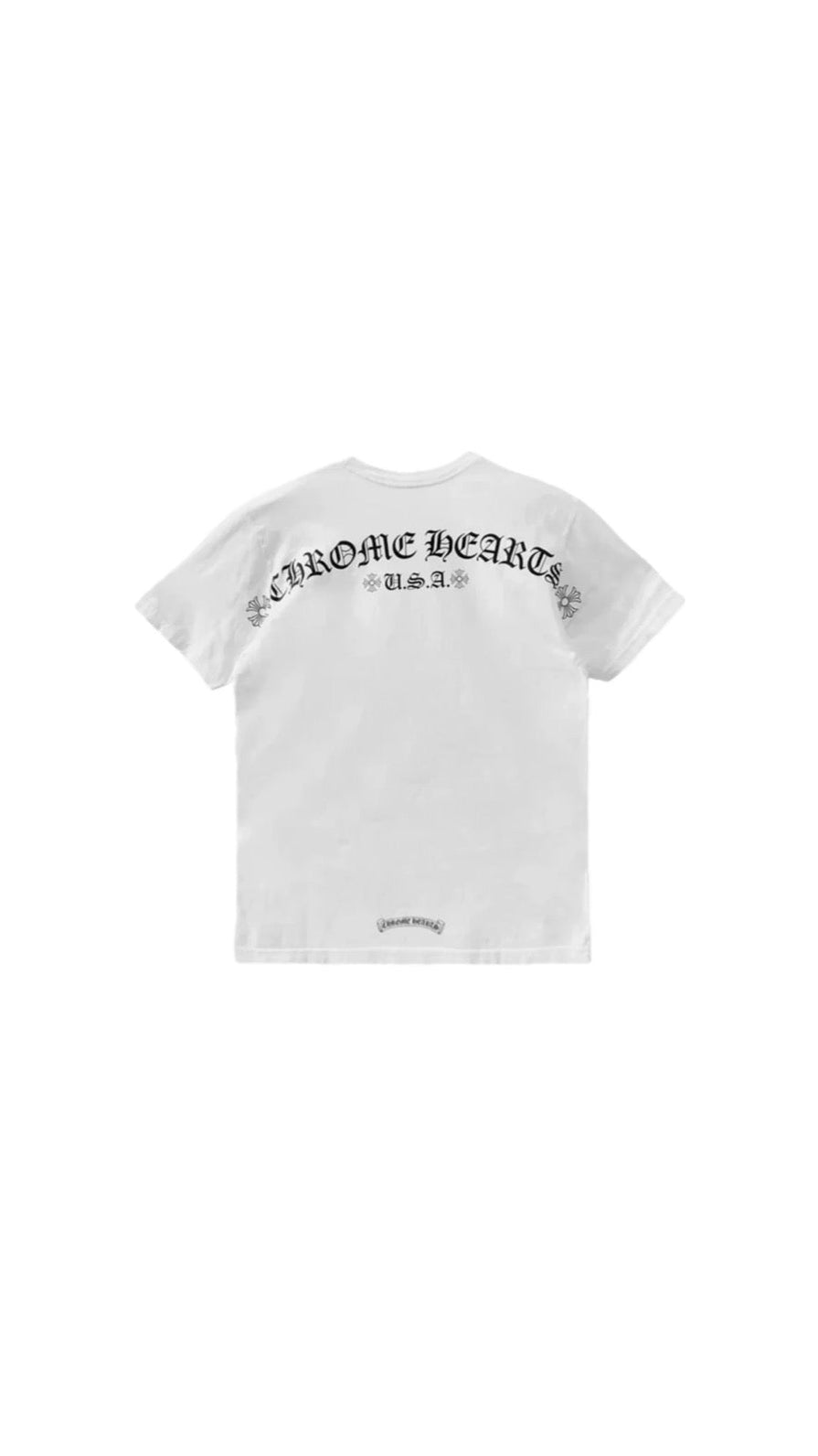 Chrome Hearts Scroll Logo USA Tee ‘White’
