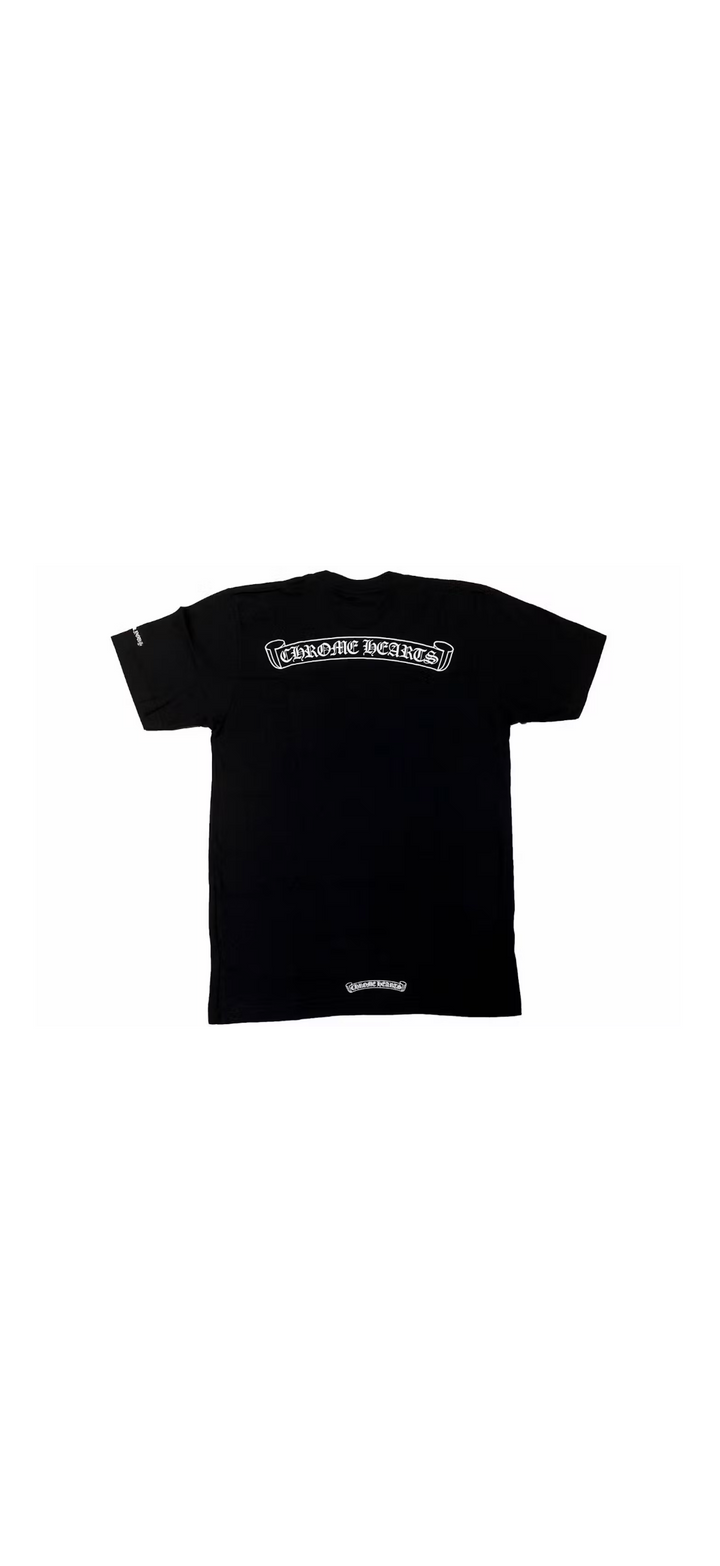 Chrome Hearts Scroll Pocket Logo Tee ‘Black’