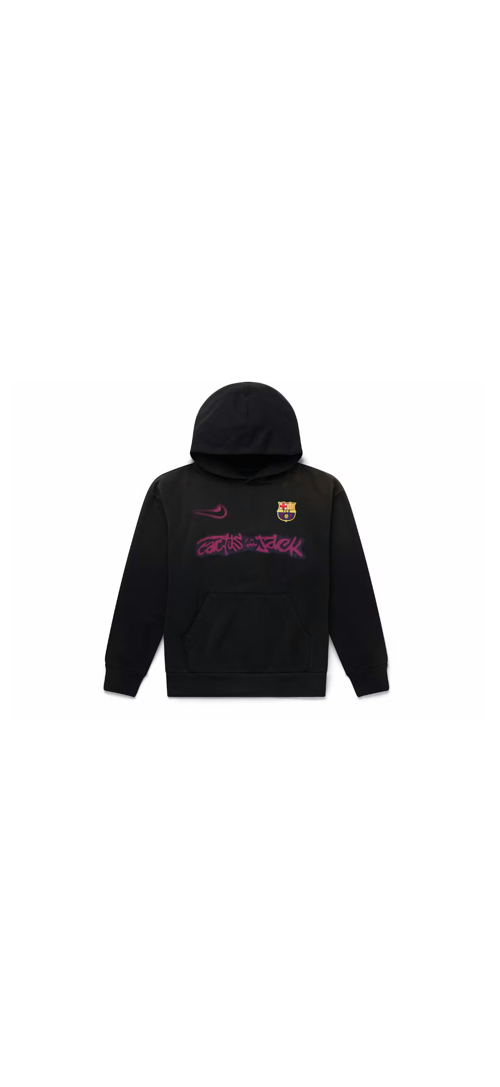 Travis Scott x FC Barcelona Spray Logo Hoodie ‘Black’