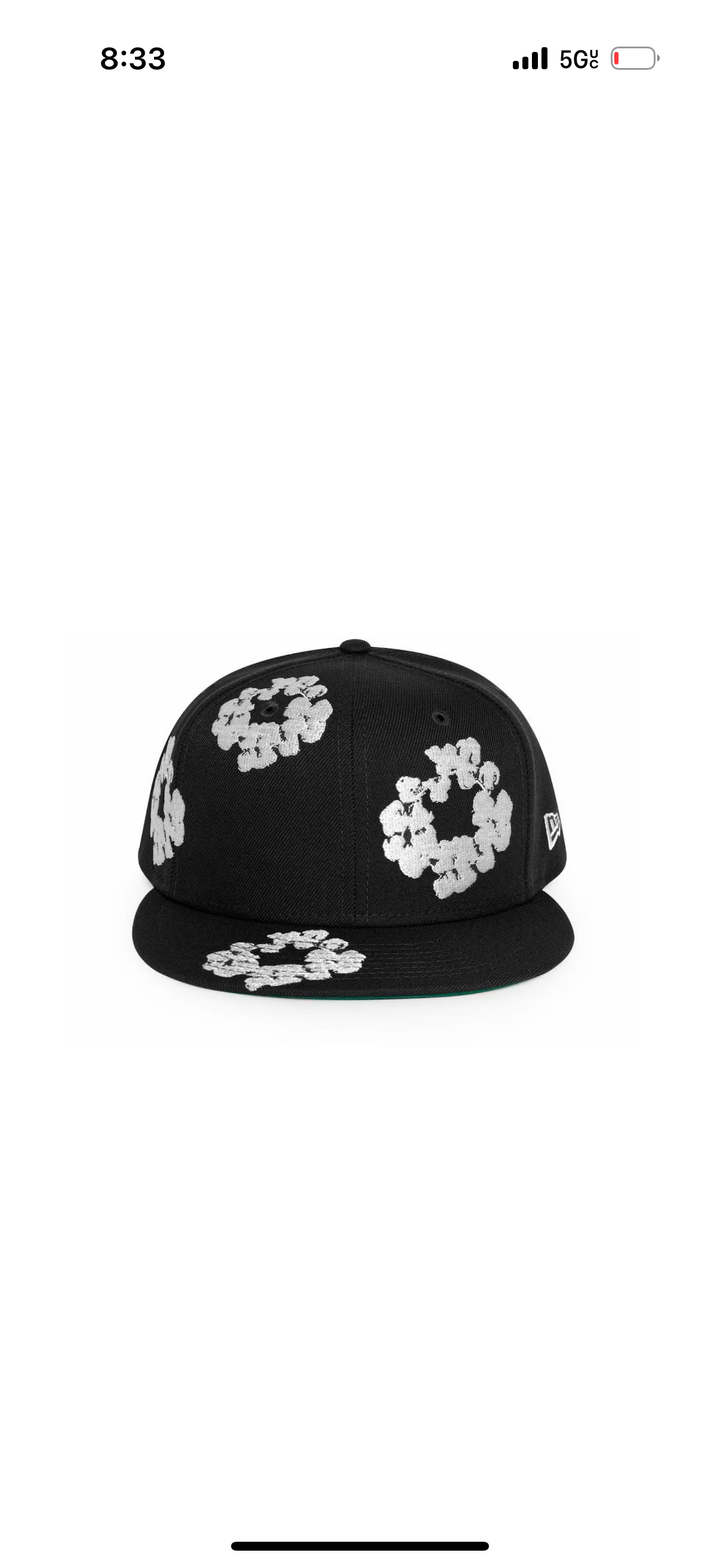 Denim Tears New Era Cotton Wreath Cap ‘Black’