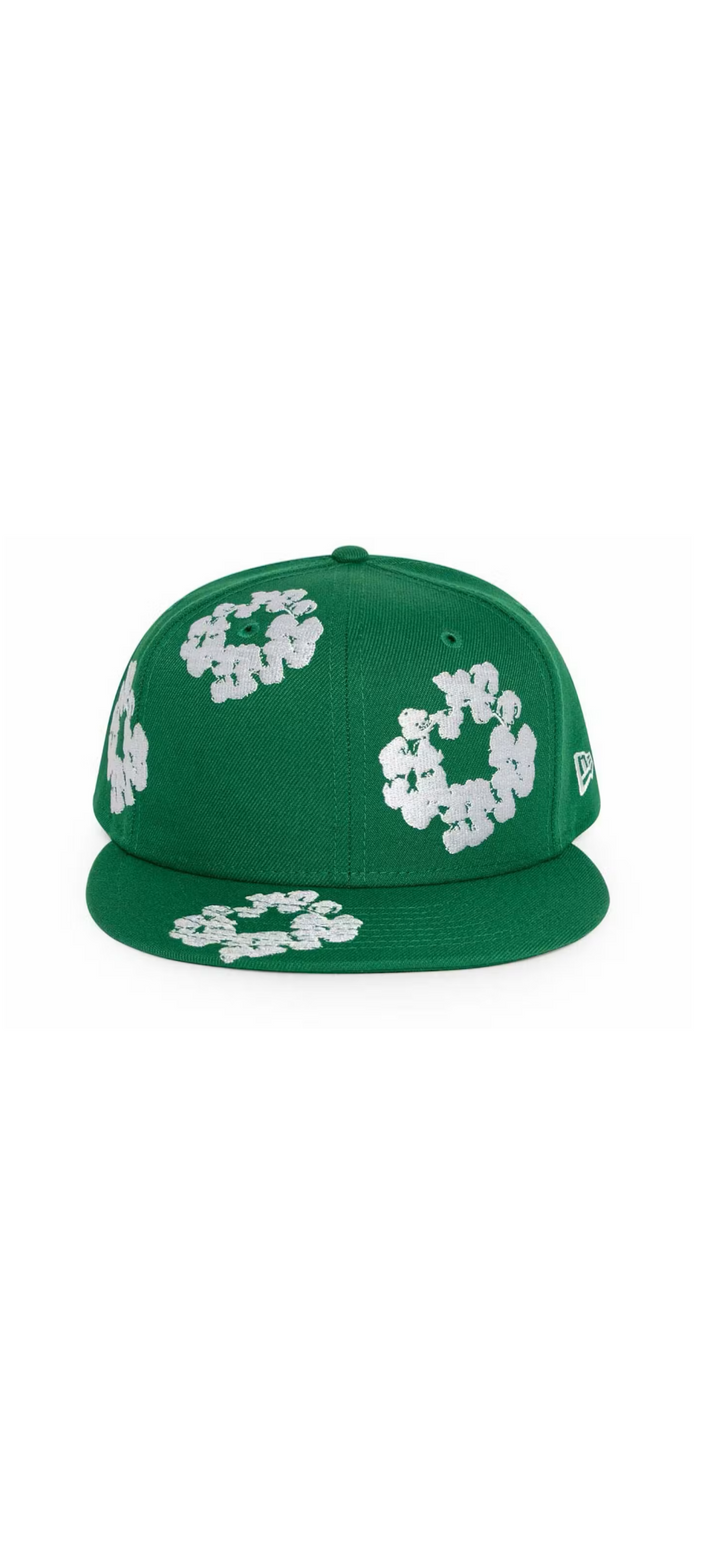 Denim Tears New Era Cotton Wreath Cap ‘Green’