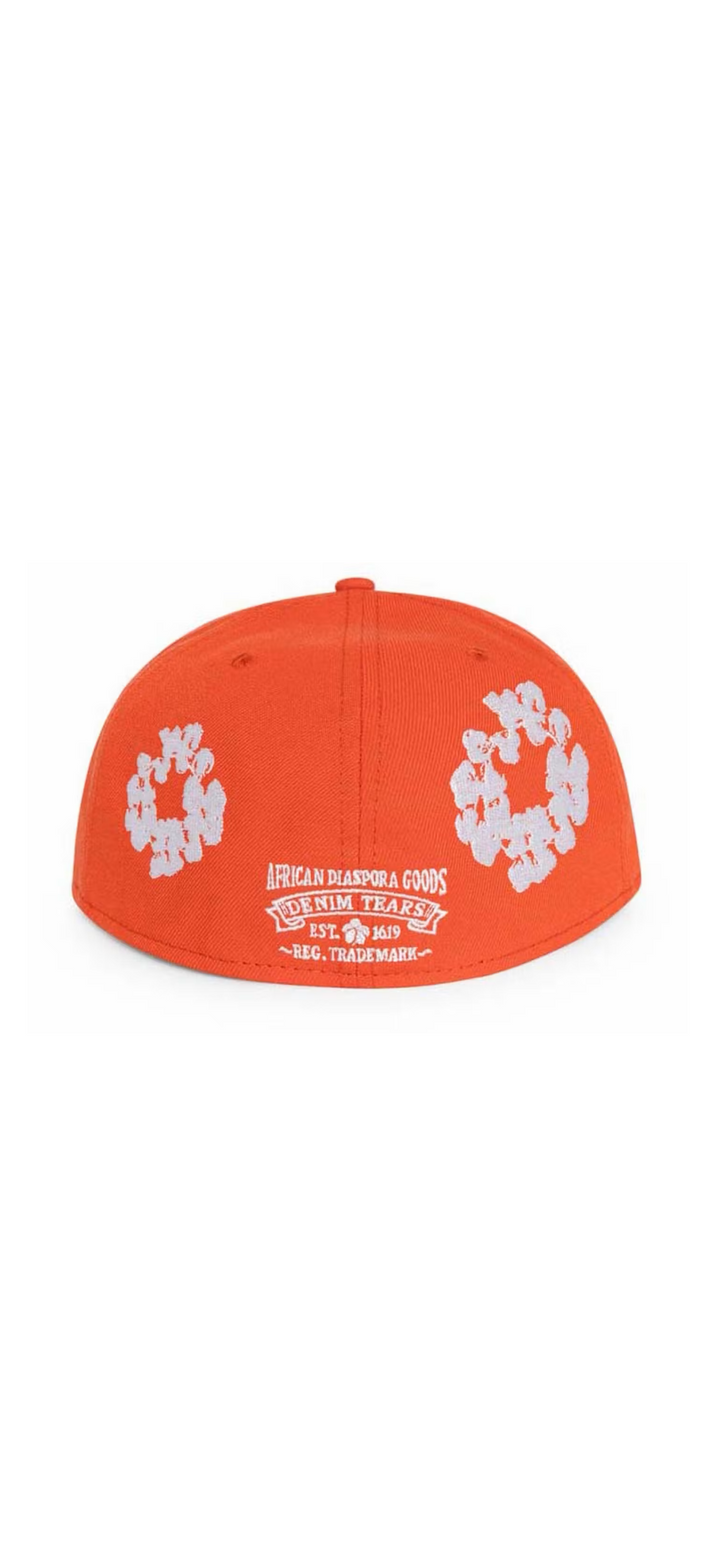 Denim Tears New Era Cotton Wreath Cap ‘Orange’