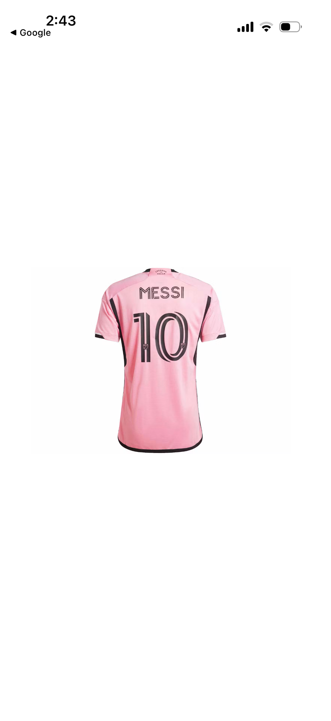 Adidas Inter Miami CF 24/25 Messi Home Jersey