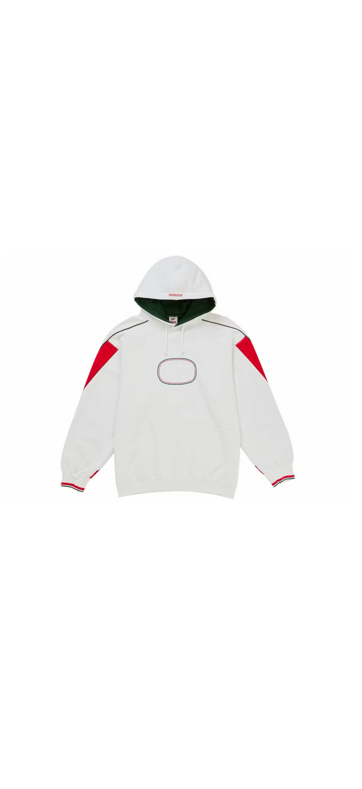 Supreme Nike Hooded Sweatshirt ‘White/Green’ (FW26)