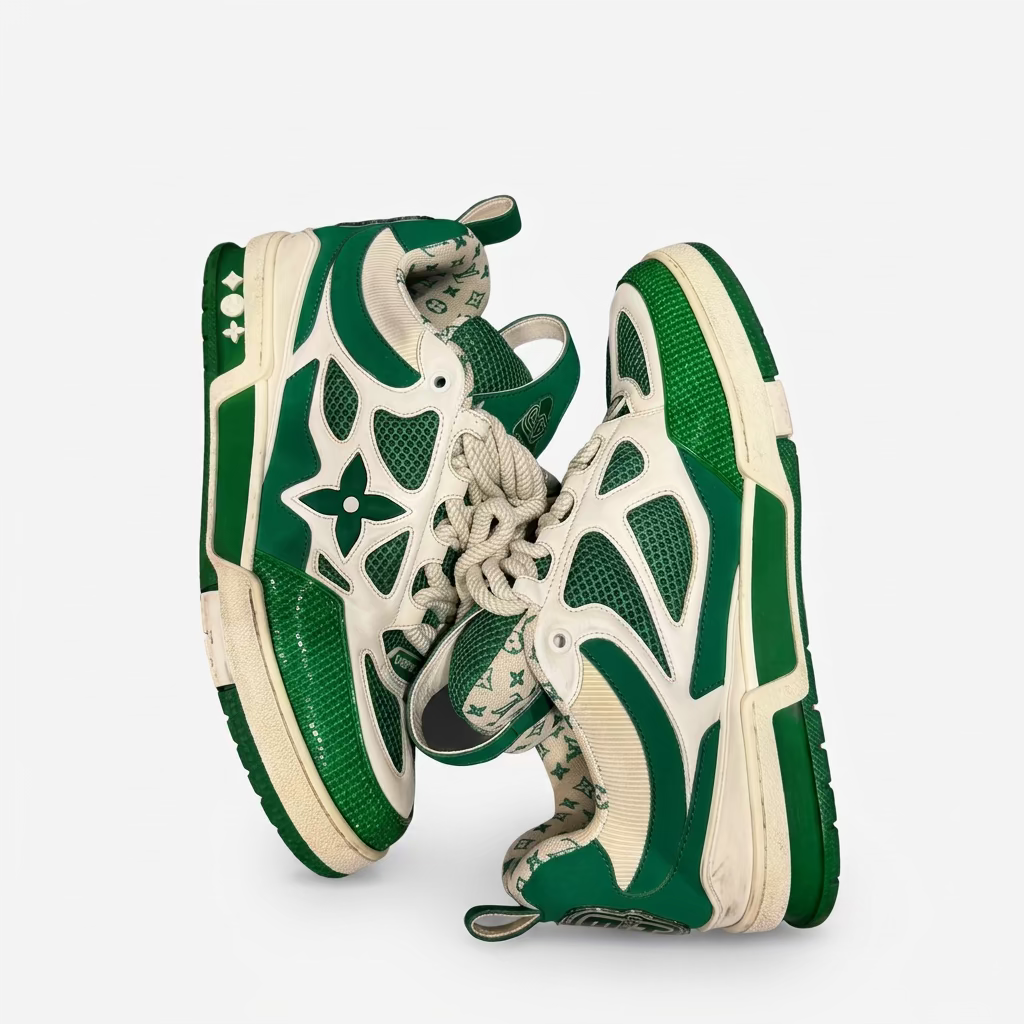 Louis Vuitton Skate Sneaker ‘Green’ Pre-Owned No Box