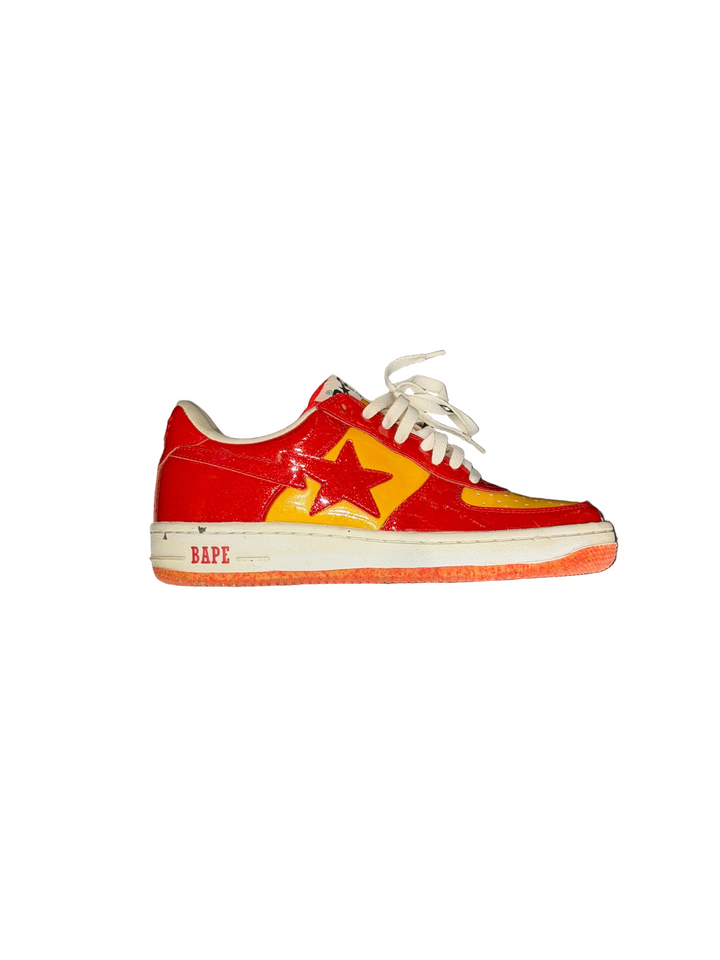 A Bathing Ape Bape Stas ‘Red/Yellow’ 2009 Pre-Owned No Box