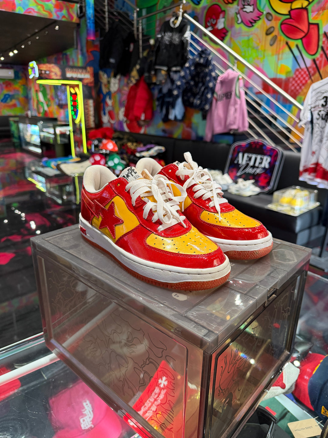 A Bathing Ape Bape Stas ‘Red/Yellow’ 2009 Pre-Owned No Box