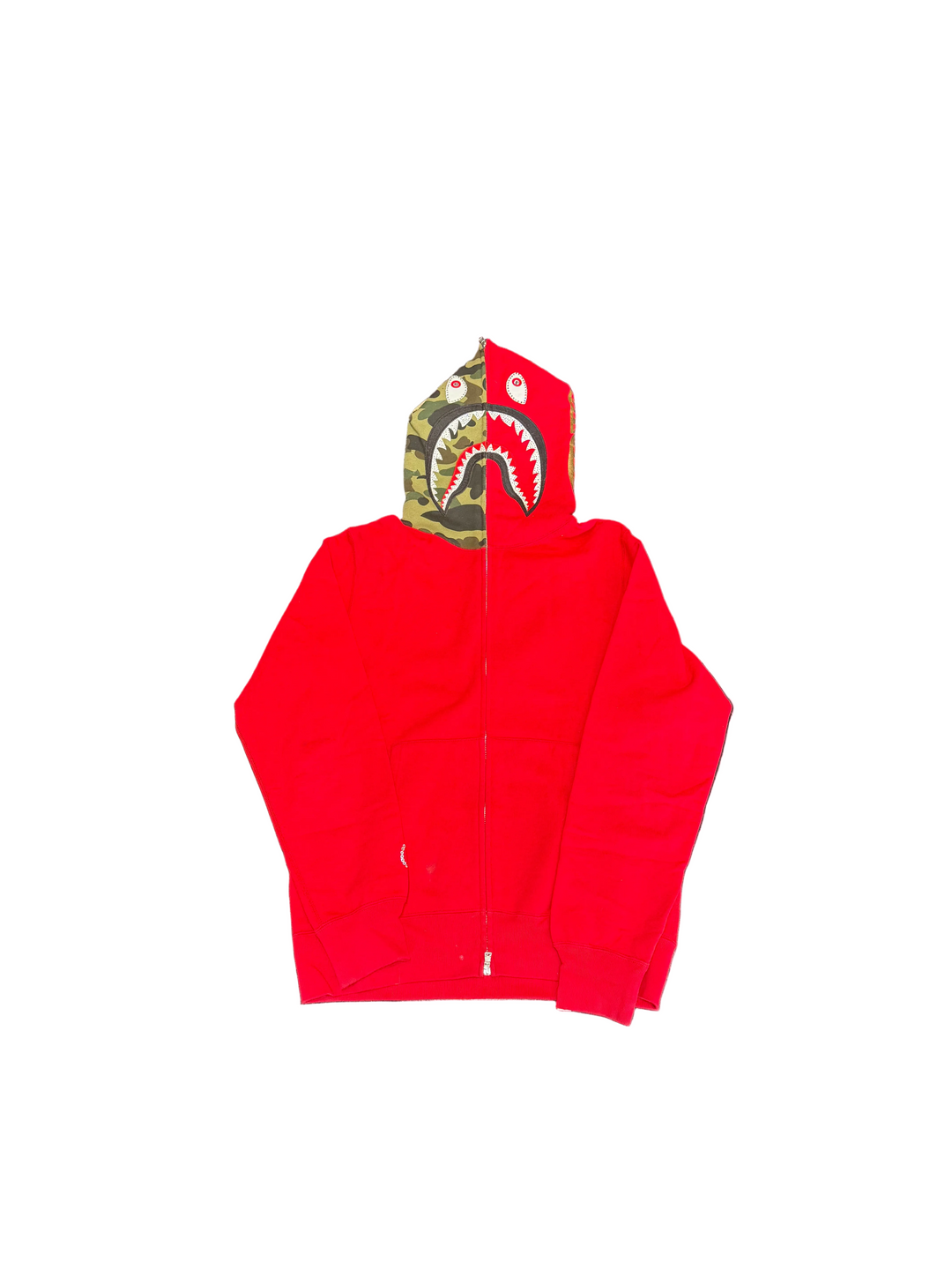 BAPE Shark Full Zip Hoodie Pre-Owned ‘Red’