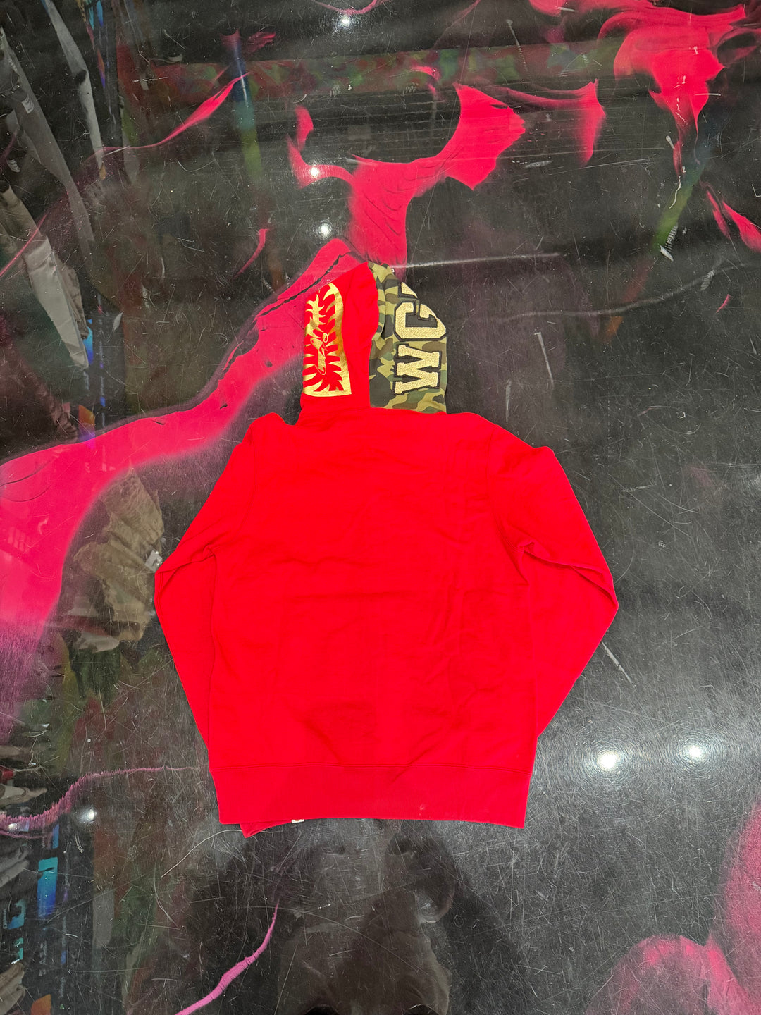 BAPE Shark Full Zip Hoodie Pre-Owned ‘Red’