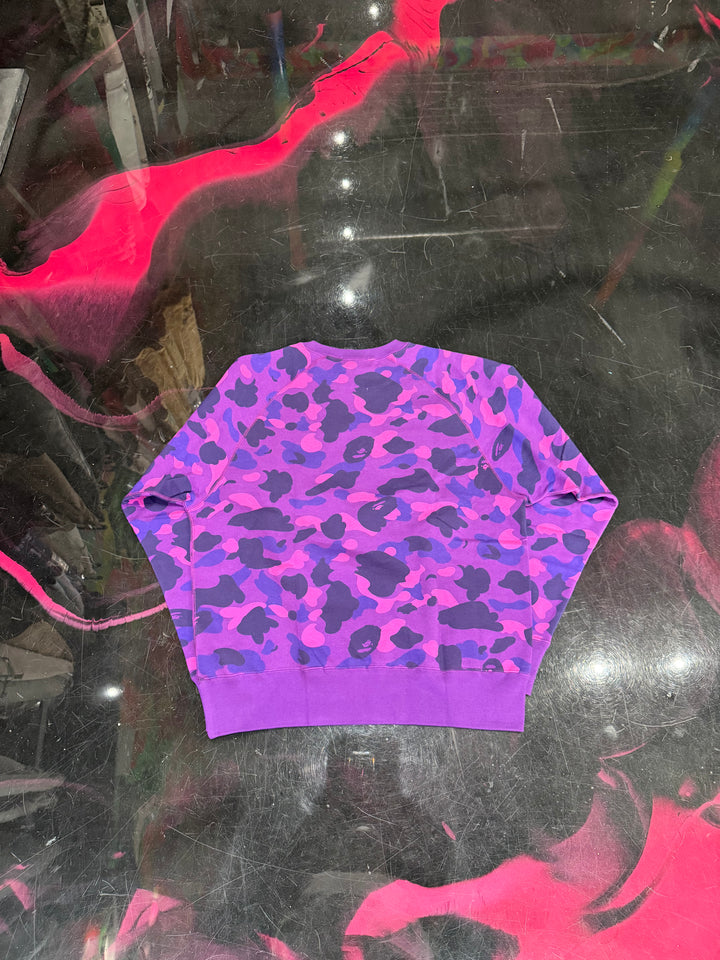 BAPE Color Camo Crystal Crewneck Pre-Owned ‘Purple’