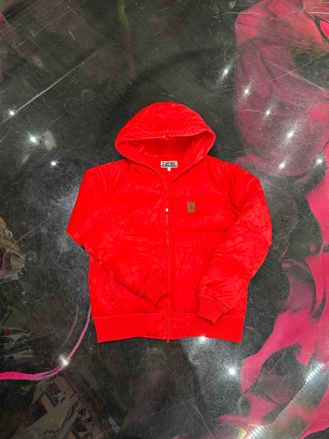 BAPE Full Zip Camo Jacket ‘Red’ Pre-Owned