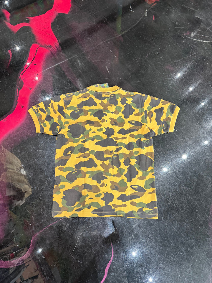 BAPE 1st Camo One Point Polo ‘Yellow’ Pre-Owned